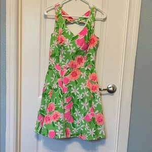 Lilly Pulitzer Vibrant Pink and Green Sundress